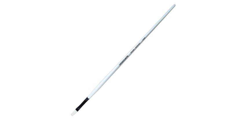 Pennello setola naturale Graduate - lingua di gatto - manico lungo - n. 4 - Daler Rowney