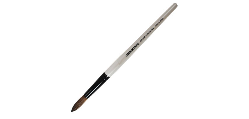 Pennello pelo di pony Graduate - tondo - manico corto - n. 26 - Daler Rowney