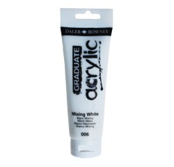 Colore acrilico fine Graduate - 120 ml - bianco miscela - Daler Rowney