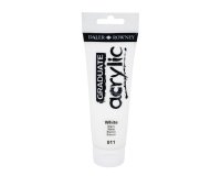 Colore acrilico fine Graduate - 120 ml - bianco - Daler Rowney