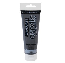 Colore acrilico fine Graduate - 120 ml - grigio neutro - Daler Rowney