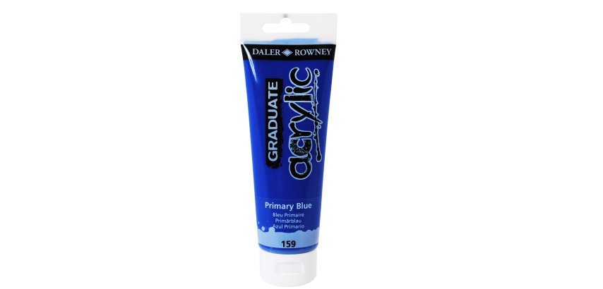 Colore acrilico fine Graduate - 120 ml - blu primario - Daler Rowney