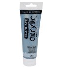 Colore acrilico fine Graduate - 120 ml - argento imitazione - Daler Rowney