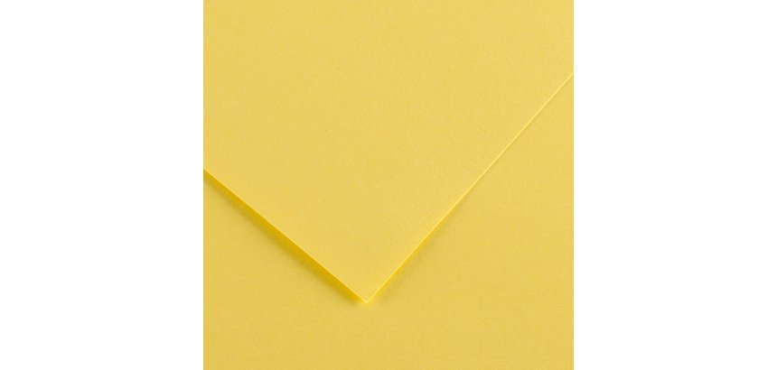 Foglio Colorline - 70x100 cm - 220 gr - giallo paglia - Canson