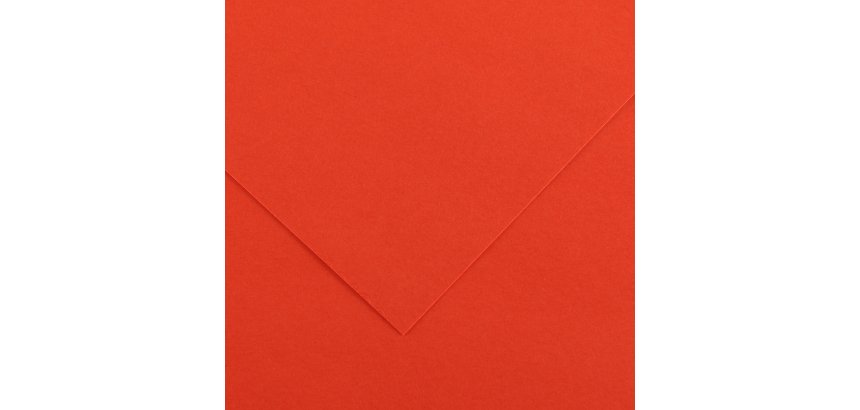 Foglio Colorline - 70x100 cm - 220 gr - rosso vivo - Canson