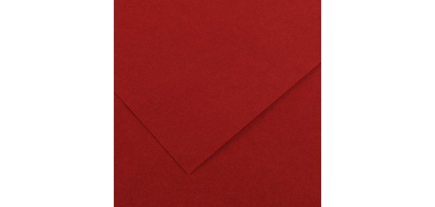 Foglio Colorline - 70x100 cm - 220 gr - rosso granata - Canson