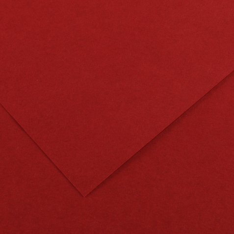 Foglio Colorline - 70x100 cm - 220 gr - rosso granata - Canson