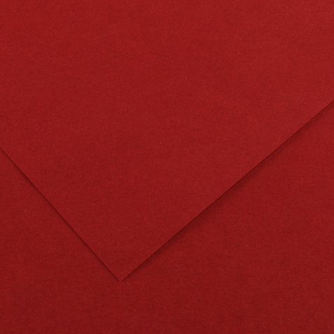 Foglio Colorline - 70x100 cm - 220 gr - rosso granata - Canson