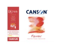 Blocco collato lato corto Figueras - 24x33 cm - 4F - 290 gr - 10 fogli - Canson