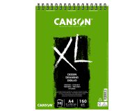 En_bloc dibujo canson xl dessin din a4 liso microperforado espiral 21x29,7 cm 50 hojas 160 gr/m2