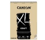 Album spiralato lato corto XL kraft - A3 - 90 gr - 60 fogli - Canson