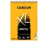 Blocco spiralato lato corto XL Bristol - A4 - 180 gr - 50 fogli - Canson
