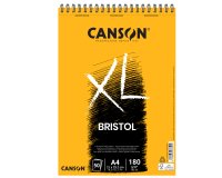 Blocco spiralato lato corto XL Bristol - A4 - 180 gr - 50 fogli - Canson