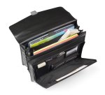 Cartella in similpelle - nero - 41x32x16cm - City Time