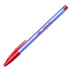 Penna a sfera con cappuccio Cristal Soft  - punta 1,2mm - rosso - Bic - conf. 50 pezzi