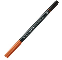 Pennarello Aqua Brush Duo - punte 2/4 mm - cinabro - Lyra