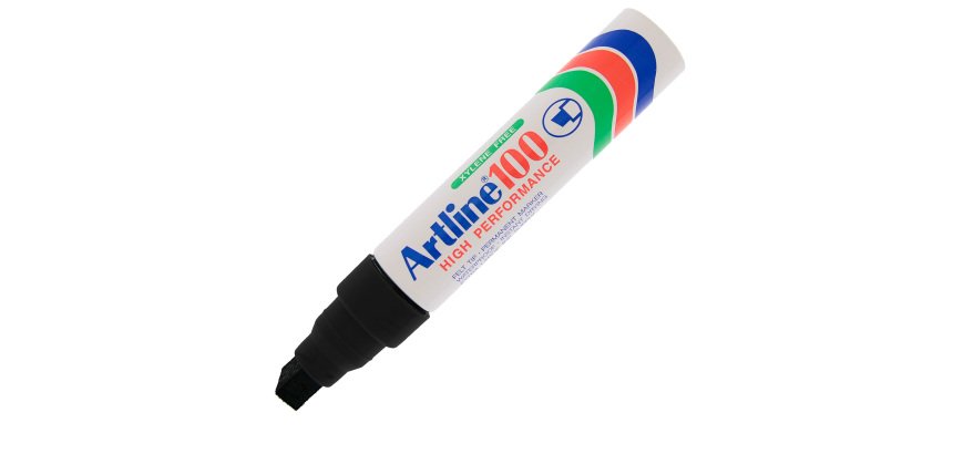 Marcatore permanente A 100 - punta scalpello jumbo - 7,50 - 12,00 mm - nero - Artline