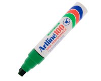 Marcatore permanente A 100 - punta scalpello jumbo - 7,50 - 12,00 mm - verde - Artline