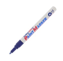 Marcatore permanente A 440 - a vernice - punta tonda fine - 1,2 mm - blu - Artline