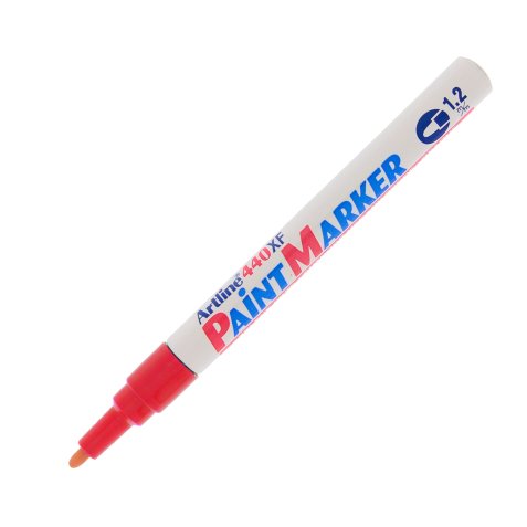 Marcatore permanente A 440 - a vernice - punta tonda fine - 1,2 mm - rosso - Artline