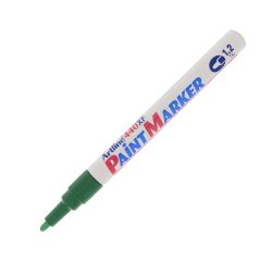 Marcatore permanente A 440 - a vernice - punta tonda fine - 1,2 mm - verde - Artline