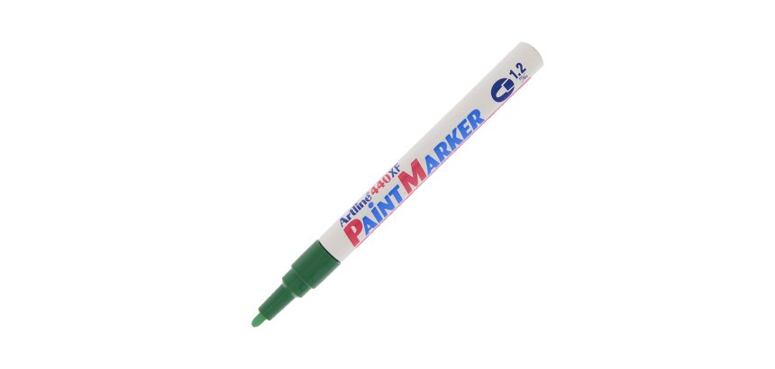 Marcatore permanente A 440 - a vernice - punta tonda fine - 1,2 mm - verde - Artline