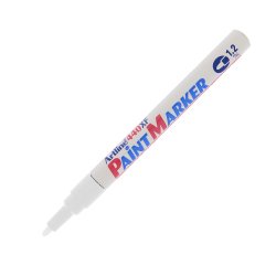 En_rotulador artline marcador permanente ek-440 xf blanco punta redonda 1.2 mm metal caucho y plastico