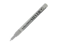 Marcatore permanente A 990 - a vernice - punta tonda fine - 1,2 mm - argento - Artline