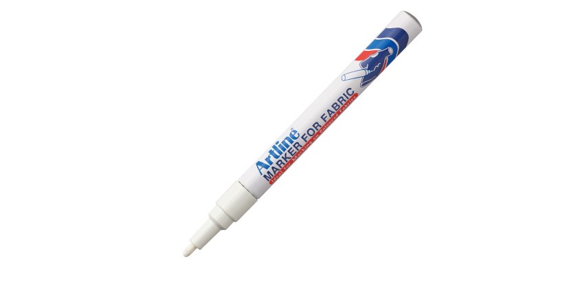 Marcatore per tessuto - punta tonda - 1,2 mm - bianco - Artline