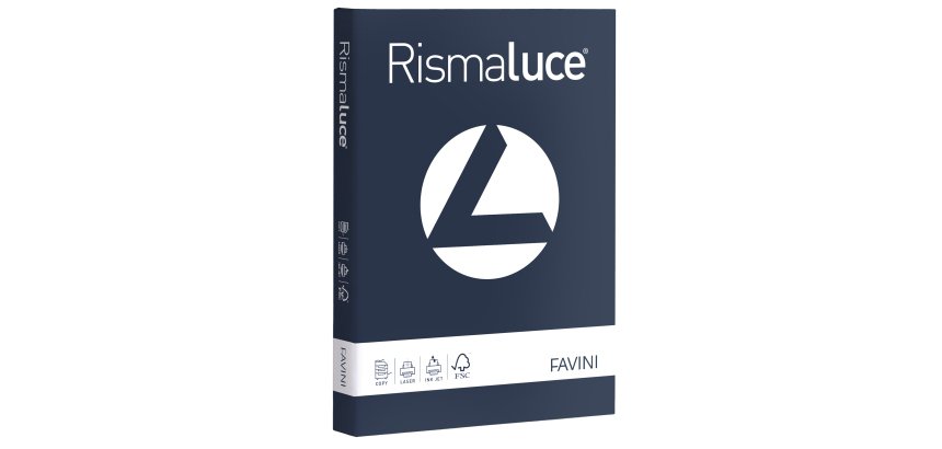Carta Rismaluce - A4 - 200 gr - blu cobalto 66 - Favini - conf. 125 fogli