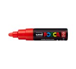 Marcatore a base d'acqua Uni Posca  PC7M - punta tonda large 4,5 mm-5,5mm - rosso - Uni Mitsubishi