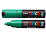 En_marqueur peinture posca pc7m pointe large conique encre    inodore couvrante miscible    tous supports coloris vert