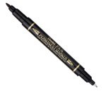 Marcatore permanente Twin tip - doppia punta fine-extra fine - nero - Pentel