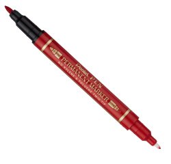 Marcatore permanente Twin tip - doppia punta fine-extra fine - rosso - Pentel