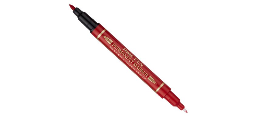 Pentel N75W-BE permanent marker Assorted Red 1 pc(s)