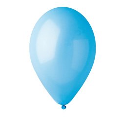 Palloncino - diametro 30 cm - lattice - celeste - Big Party - conf. 16 pezzi