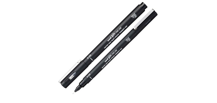 Pin fineliner  - punta 0,03mm - nero - Uni Mitsubishi