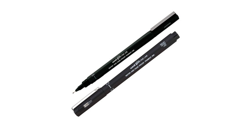 Pin fineliner  - punta 0,2mm - nero - Uni Mitsubishi
