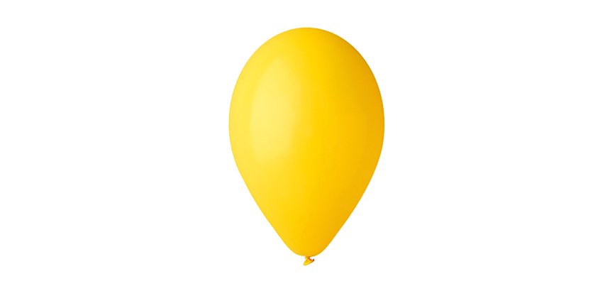 Palloncino - diametro 30 cm - lattice - giallo - Big Party - conf. 16 pezzi