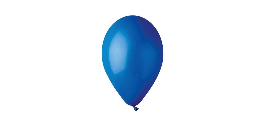 Palloncino - diametro 30 cm - lattice - blu - Big Party - conf. 16 pezzi