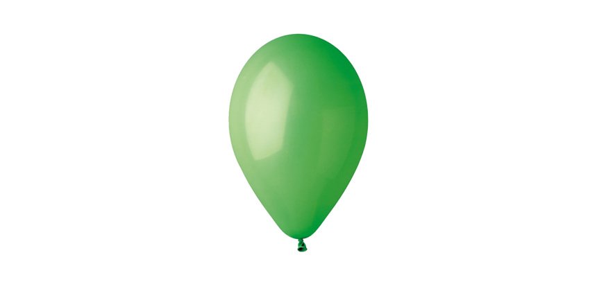 Palloncino - diametro 30 cm - lattice - verde - Big Party - conf. 16 pezzi