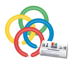 Palloncini in lattice modellabili - Ø 5 cm - colori assortiti - Big Party - busta 25 pezzi