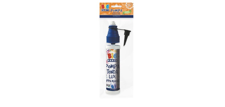 Pompa tonda per palloncini - doppia mandata - Big Party