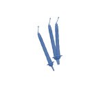 Candeline con supporto - H 8 cm - celeste - Big Party - conf. 12 pezzi