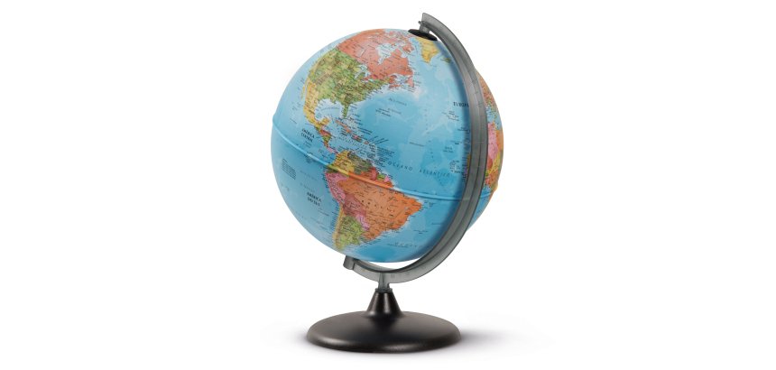Globo geografico non Illuminato - diametro 30 cm - altezza 42 cm - Tecnodidattica