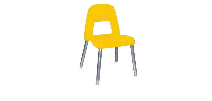 Sedia per bambini Piuma - H 31 cm - giallo - CWR
