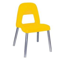 Sedia per bambini Piuma - H 35 cm - giallo - CWR