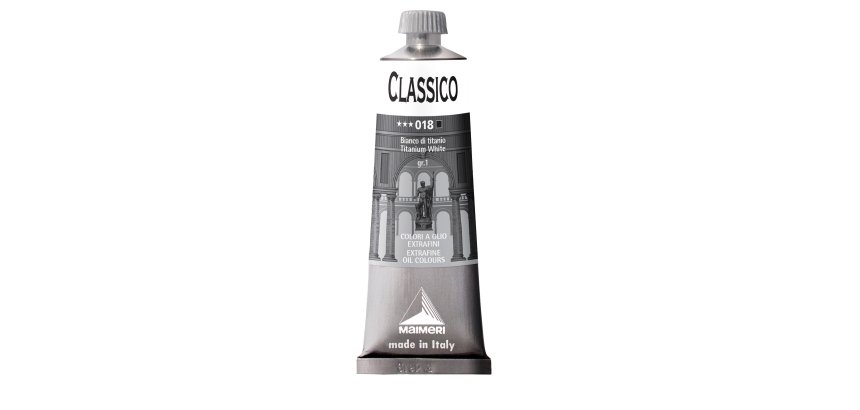 Colore a olio - extrafine - 60 ml - bianco di titanio - Maimeri