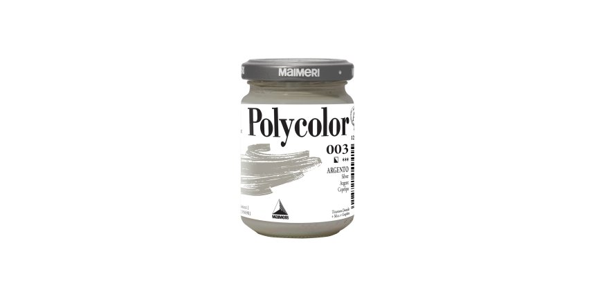 Colore vinilico Polycolor - 140 ml - argento - Maimeri