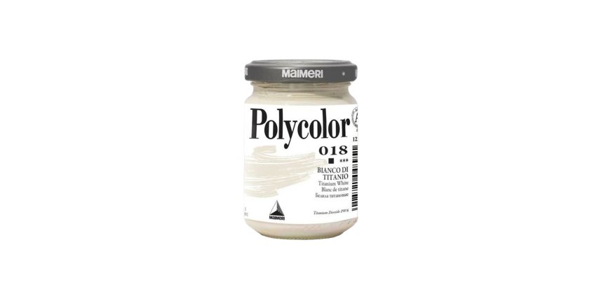 Colore vinilico Polycolor - 140 ml - bianco titanio - Maimeri